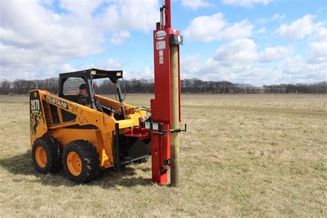 best post pounder for skid steer|skidsteer mounted post pounder.